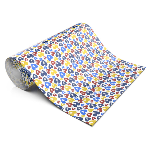 AUTISM SPEAKS HEARTS LIFESTYLE PATTERN HEAT TRANSFER VINYL