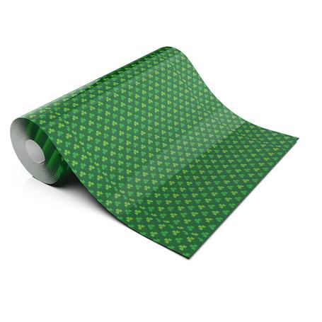 ST PATRICKS GREEN CLOVER LIFESTYLE PATTERN HEAT TRANSFER VINYL