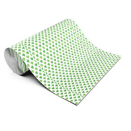 ST PATRICKS WHITE CLOVER LIFESTYLE PATTERN HEAT TRANSFER VINYL