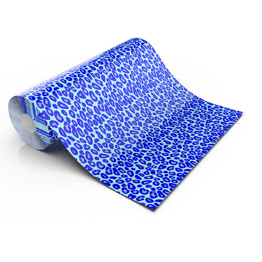 BLUE LEOPARD LIFESTYLE PATTERN HEAT TRANSFER VINYL