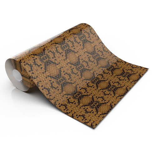 BROWN SNAKE SKIN LIFESTYLE PATTERN HEAT TRANSFER VINYL