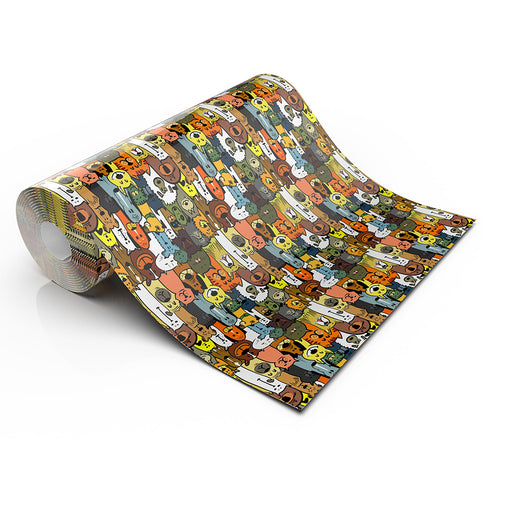 CARTOON DOGS LIFESTYLE PATTERN HEAT TRANSFER VINYL