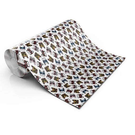 GLASSES BULLDOG LIFESTYLE PATTERN HEAT TRANSFER VINYL