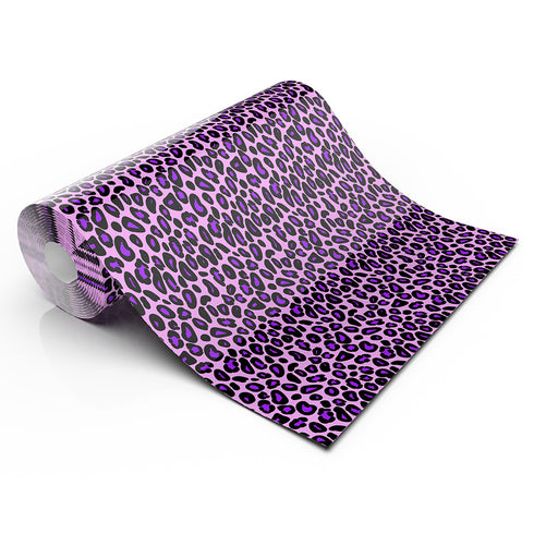 PURPLE LEOPARD LIFESTYLE PATTERN HEAT TRANSFER VINYL