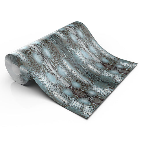 SILVER SNAKE SKIN LIFESTYLE PATTERN HEAT TRANSFER VINYL