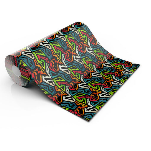 TRIBAL GRAFITTI LIFESTYLE PATTERN HEAT TRANSFER VINYL