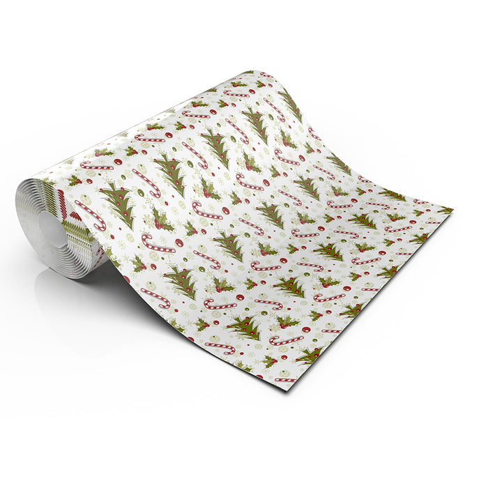 TREE AND CANDY CANE LIFESTYLE PATTERN HEAT TRANSFER VINYL
